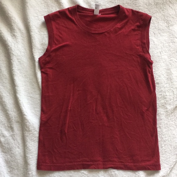 American Apparel Tops - American Apparel Classic Girl crimson muscle top